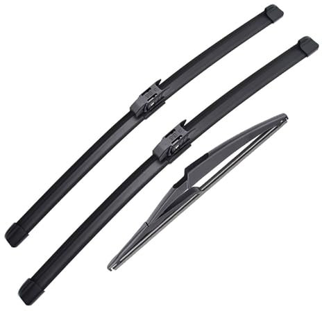 HUHNGNBZPM Scheibenwischer Für Dacia Für Renaultes Lodgy 2017-2023 Wischer Vorne Hinten Wischer Set Windschutzscheibe Windschutz Fenster Pinsel 22 + 16 + 11 Wischerblätter