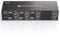 TJCXELE 8K60Hz HDMI+2Displayport KVM Switch 3 PC 3 Monitore USB3.0 Triple Monitores KVM Switches 4k144Hz für Drei PC Teilen Sie Drei Monitore und 4 USB Geräte mit Fernbedienung und 3xUSB Kabel