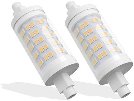 BVCL R7S LED Lampe 78mm 10W 1000lm (Warm white 3000K,2pcs) | Nicht Dimmbar Ersatz for 100W Halogenstab AC230V Kein Flackern 360° Abstrahlwinkel