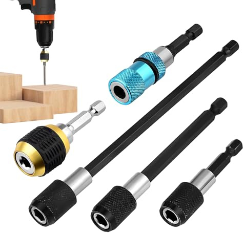 Adapter für Skalpell, 6,35 mm Sechskantbohrfutter, Spannwerkzeug, 5 Stück, Schnellspannadapter für elektrische Arbeiten, Hydraulikarbeiten, Autoreparatur, Verbesserung des Hauses