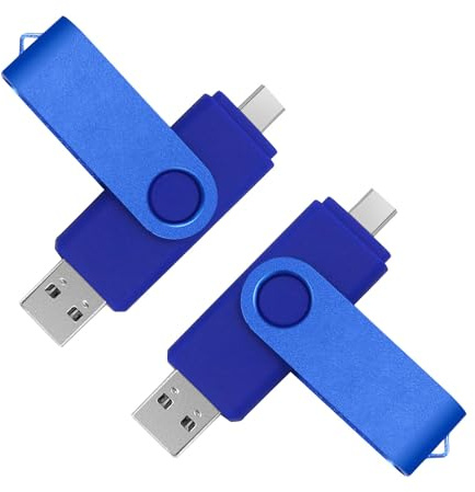 256 GB Flash-Laufwerk, 2 Stück, Daumenlaufwerk, hohe Kapazität, mehrfarbig, Bulk-USB-Flash-Laufwerke, 256 GB Metall-Drehgelenk, USB 2.0 Starthilfe-Laufwerk, tragbar, Stift-Laufwerk, Reißverschluss