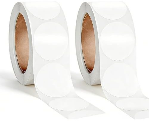 2000PCS Runde Transparent Aufkleber Durchmesser 25mm, Für Büro Haushalt Und Versand Klare Klebepunkte Transparent Für Umschläge Verpackung Dekoration Organisation Vielseitig Nutzbar