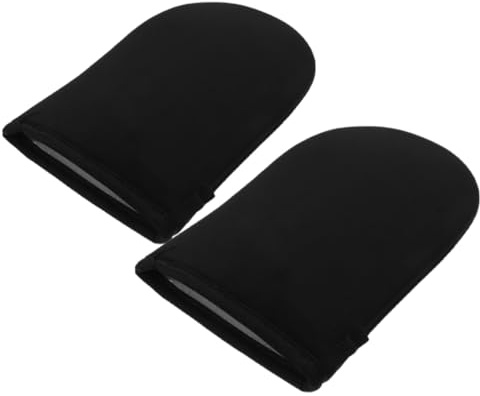 BUTIFULSIC Applicateur de Bronzage sans Soleil Corps, Moufles en Peluche Noir Absorption Améliorée et Application D'autobronzant, pour Usage Quotidien