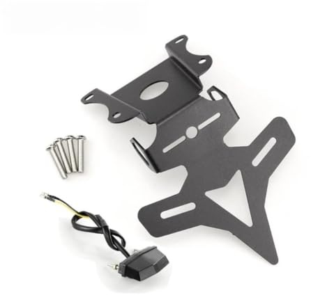 For MT-09 2021-2025 Motorcycle License Plate Holder With Short Tail And LED Light License Number Plate Holder