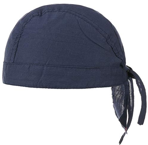 Baumwoll Bandana Corsaire Damen/Herren - Kopftuch aus Baumwolle - Sommer/Winter - Piratentuch blau