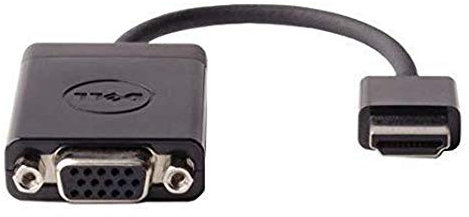 Dell HDMI/VGA HDMI VGA (D-Sub) Black - video cable adapters (HDMI, VGA (D-Sub), Male, Female, Black, 1920 x 1080 Pixels)