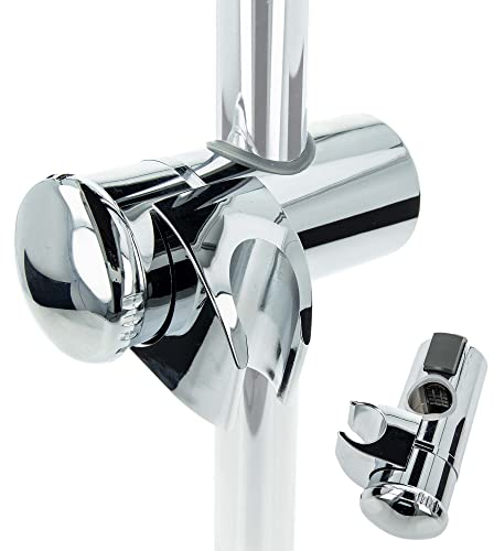 tecuro Universal - Gleiter Schieber Brausehalter für Wandstange Ø 25 mm chrom