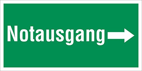 PVC Werbebanner Banner Plane Festival Bauzaunbanner Notausgang Rechts