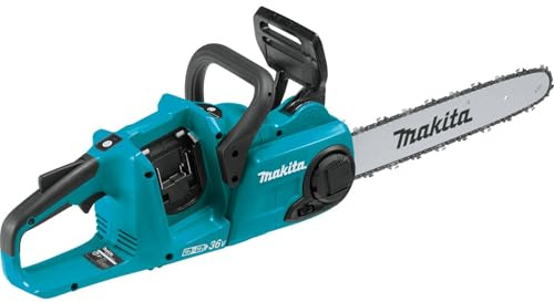Makita XCU03Z 18V X2 (36V) LXT Sierra de cadena inalámbrica de iones de litio sin escobillas de 14 pulgadas, solo herramienta, verde azulado
