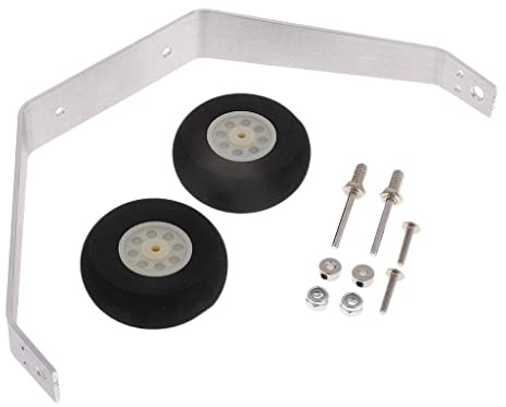 Sharplace 2mm Aluminum Alloy Landing Gear Kit With Wheels Set For RC Electric Plane 25-40 Classes