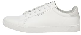 JACK & JONES Jfwtrent Pu Bright White 19 Noos, Men’s Low-Top Sneakers, (Bright White), 6 UK (40 EU)