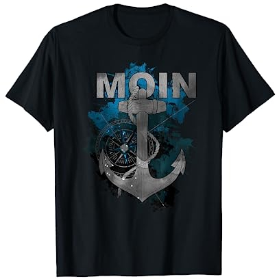 Moin Digga Hamburg I Nordlicht Ostsee Nordsee T-Shirt