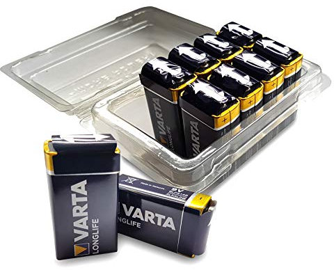 Varta 6LP3146 Longlife Lot de 10 Piles alcalines 9 V