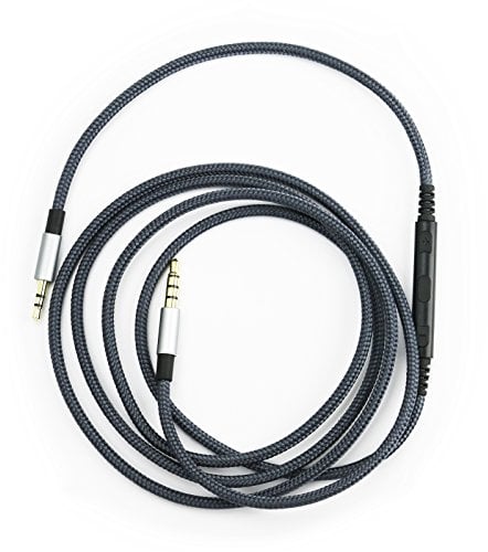 Cavo di ricambio audio maschio da 3,5 mm a 2,5 mm, compatibile con cuffie Bose oe2, oe2i, AE2, QC35, telecomando del volume e cavo microfono in linea compatibile con iPhone, iPod, iPad, dispositivi