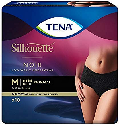 Tena Silhouette Normal Noir Medium
