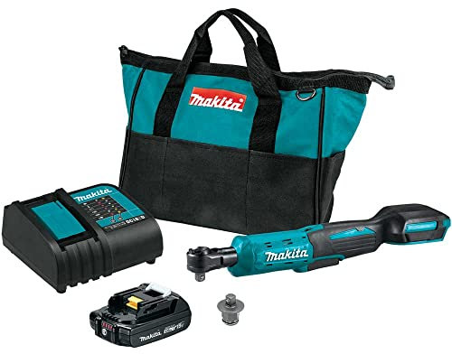 Makita XRW01SR1 18V LXT Lithium-Ion Cordless 3/8 / 1/4 Sq. Drive Ratchet Kit (2.0Ah)