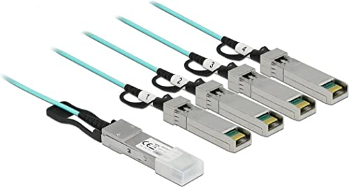 Delock Aktives Optisches Kabel QSFP+ zu 4 x SFP+ 3 m