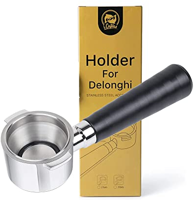 Portafiltro de café espresso 51 mm para máquina de café DeLonghi ECP31.21, cesta de filtro de taza de acero inoxidable