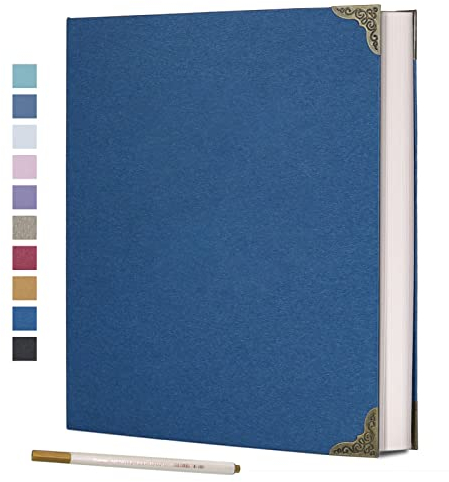 Vienrose Fotoalbum Selbstklebend 40 Seiten Hardcover mit DIY Scrapbooking Kit 3 Ringe Papier Scrapbook für Liebhaber Freunde Kinder Jahrestag Hochzeit Geschenk