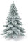 COSTWAY Albero di Natale Innevato 180/230cm, Albero di Natale con 657/1313 Rami Folti e Base di Metallo con Cuscinetti Antiscivolo, Albero di Natale Realistico per Casa, Ufficio e Negozio (180 cm)
