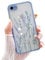 ZTUOK Kompatibel mit iPhone 6/6S für Frauen und Mädchen, Blumenmuster Schlankes Design, schützende Harte PC-Rückseite mit weicher stoßfester TPU-Bumper Handyhülle für iPhone 6/6S (Violett)
