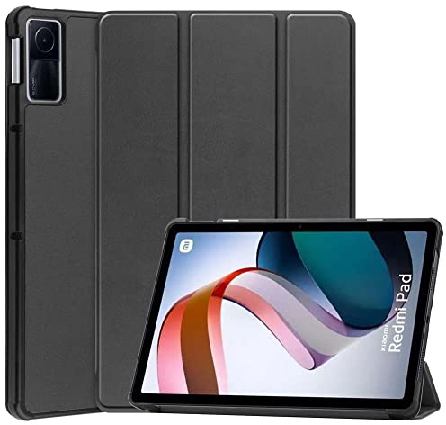 Kepuch Custer Funda para Xiaomi Redmi Pad 10.61,Slim Smart Cover Fundas Carcasa Case Protectora de PU-Cuero para Xiaomi Redmi Pad 10.61 - Negro