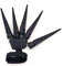 Halloween Gelenk Finger,Wearable Halloween Skeleton Hände,3D-gedruckte Fingerverlängerung,Skelett-Fingerhandschuhe,passend für alle Fingergrößen,Cosplay-Requisiten für Maskerade-Party (Schwarz,linke)