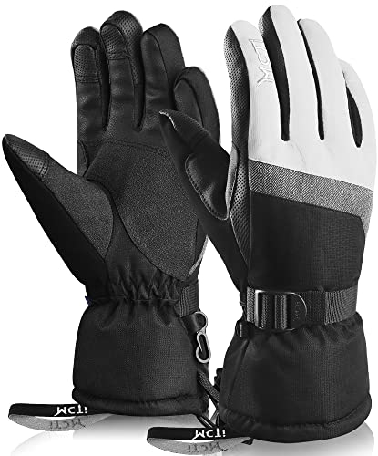 Kineed Skihandschuhe Damen Touchscreen Winterhandschuhe Wasserdicht Snowboardhandschuhe Winter Warm Schnee Handschuhe Winddicht 3M Thinsulate … …