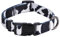Rhea Rose Cow Print Hundehalsband Tiermuster für Hunde weiß schwarz, groß