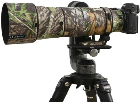 ROLANPRO wasserdichte Objektiv-Camouflage-Beschichtung für Nikon Z 180–600 mm F/5.6–6.3 VR, Regenschutz, Objektivschutzhülle, Kleidung, #17 Dschungel, wasserdicht