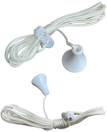 2 x Citystores® Pull Cord Light Pull Cord Bathroom Light Pull Pull Cord Switch Replacement String Spare Starter Rope Handle - Citystores