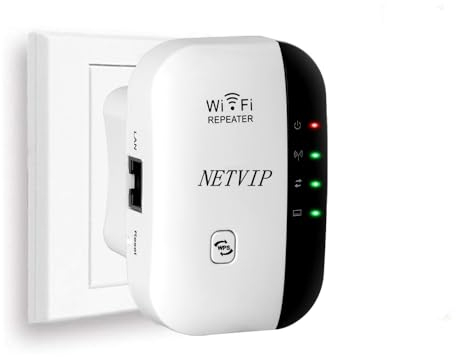 NETVIP WiFi Range Extender WLAN Ripetitore Amplificatore 300Mbps Multifunzione Mini Signal Booster Wireless Access Point 2.4GHz con funzione WPS Willt IEEE802.11n/g/b