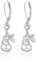 OHAYOO Hasen Ohrringe Kinder 925 Sterling Silber Ohrringe Hase Tier Ohrringe Ostern Tier Schmuck Geschenke für Mädchen Kinder