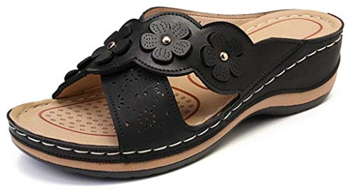 Sandali Donna Con Plateau e Tacco a Zeppa, Strass Scarpe Moda Estivi Primavera Con Plateau