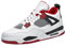 AJ4 Herren Sportschuhe Große Größe Sportschuhe Herren Basketballschuhe Mode Sport Basketballschuhe Retro Shoes Trainers for Kids and Adults Rot 42EU