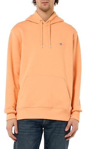 GANT Herren REG Shield Hoodie Kapuzenpullover, Teak, M
