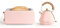 CREATE/PACK TOAST RETRO XL + KETTLE RETRO M/Grille pain rose pastel avec bouilloire rose pastel/Bouilloire 1L