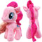 Rosa Stofftier Spielzeuge, My Little Pony doll, Pony Plüsch, Geschenke für Kinder, Kuscheltiere, Geschenke Kuscheltier für Kinder, Mädchen und Jungen, Fans und Sammler, 25 cm