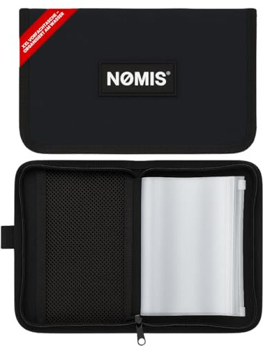 NØMIS XXL Vorfachtasche Angeln | Angeltasche | Hakentasche | Perfekter Organizer für Angelsets und Angelmontagen | Vorfachmappe Angeln | Angelscheinmappe | Meeresangeln Angelzubehör