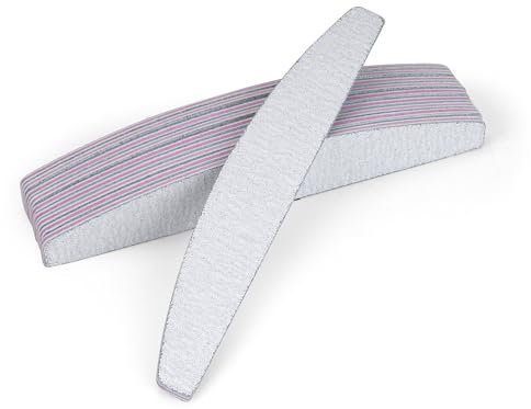Aramanara 120 Pcs Professional Nail Files 100/180 Grit Double Sided Emery Board for Acrylic and Gel Nails, Fingernail Files for Natural Nails for Home, Salon