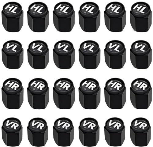 24 Stück Ventilkappen Auto,Ventilkappen Fahrrad Ventilkappen Auto Mit Beschriftung Auto Ventilkappen,Ventildeckel für Ventildeckel Autoventil Ventil Ventilkappe Reifenventilkappen Auto Reifen