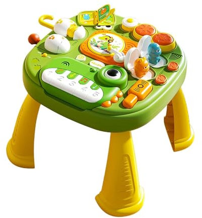 Milageto Musik-Lerntisch, interaktives Spielset für Kinder, Spielcenter, mehrfarbiger Spieltisch für die frühe Bildung, für Geburtstagsgeschenke für Mädchen