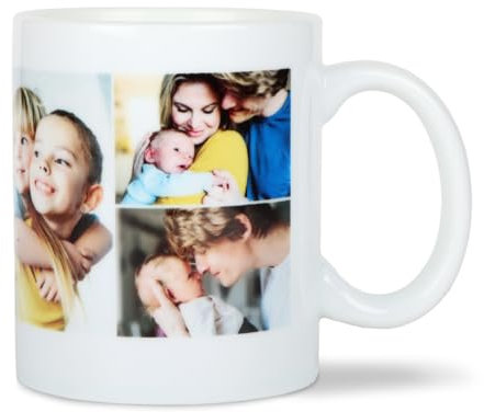 ORWO – Porzellan-Fototasse selbst gestalten | 325 ml | Hand-Made in Germany | Tasse mit Foto als Fotogeschenk (3er-Collage)