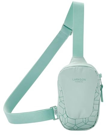 LARKSON Brusttasche Herren & Damen Mint - Nils - Anti Diebstahl Umhängetasche für Reise, Festival, City - Kleine Crossbody Bag mit Platz für Handy, Schlüssel, Geldbörse