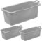 TOPBATHY 3St BBQ-Bechereinlage Zinn Camping-Kochgeschirr Grillplatte einstellbar Korb grillmatten grillunterlage Camping-Fettauffangfolie Wiederverwendbare Fettauffangfolie Kieselgel Grey