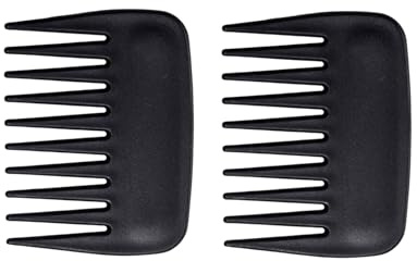 Streaker Combs, Anti Static Wide Tooth Hair Styling Detangling Comb Compact Palm-Sized No Handle Afro Comb for Men Women Curly Wavy Wig Salon Barber Home Office Travel Purse