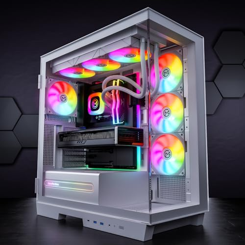 GameMachines Crystal Snow Edition - Gaming PC - Wasserkühlung - AMD Ryzen 7 7700 - NVIDIA RTX 5070-1000GB SSD - 32GB RGB DDR5 - WLAN - Windows 11 Pro