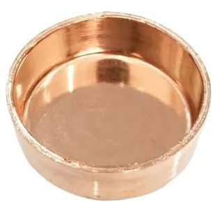 1/2/5 pièces embout en cuivre 3/8 1/2 10mm à 54mm raccord de tuyau d'alimentation d'extrémité d'arrêt en cuivre for réfrigération gaz eau huile(12x0.8mm 5pcs)