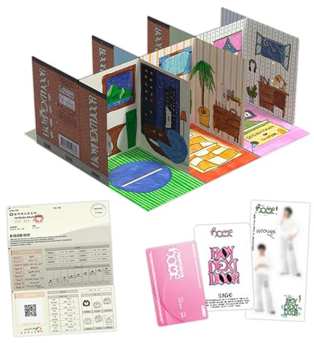 HOME 1st Studio Album (Weverse Albums Ver. / Random) Package + Utility Bill + Sticker Set + Security Card + 3 Extra Photocards Official K-POP Sealed Album