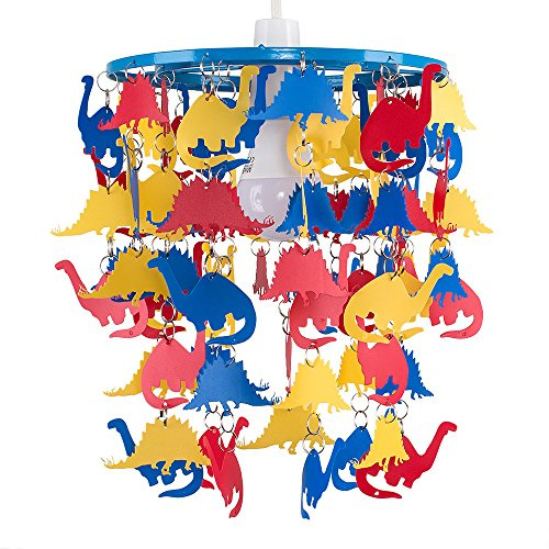 MiniSun | Children's Dinosaur Ceiling Light Shade | Children's Lighting, Home Décor & Improvement Essential | 230mm Shade Width